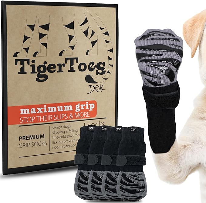 Tiger Toes Dog Socks